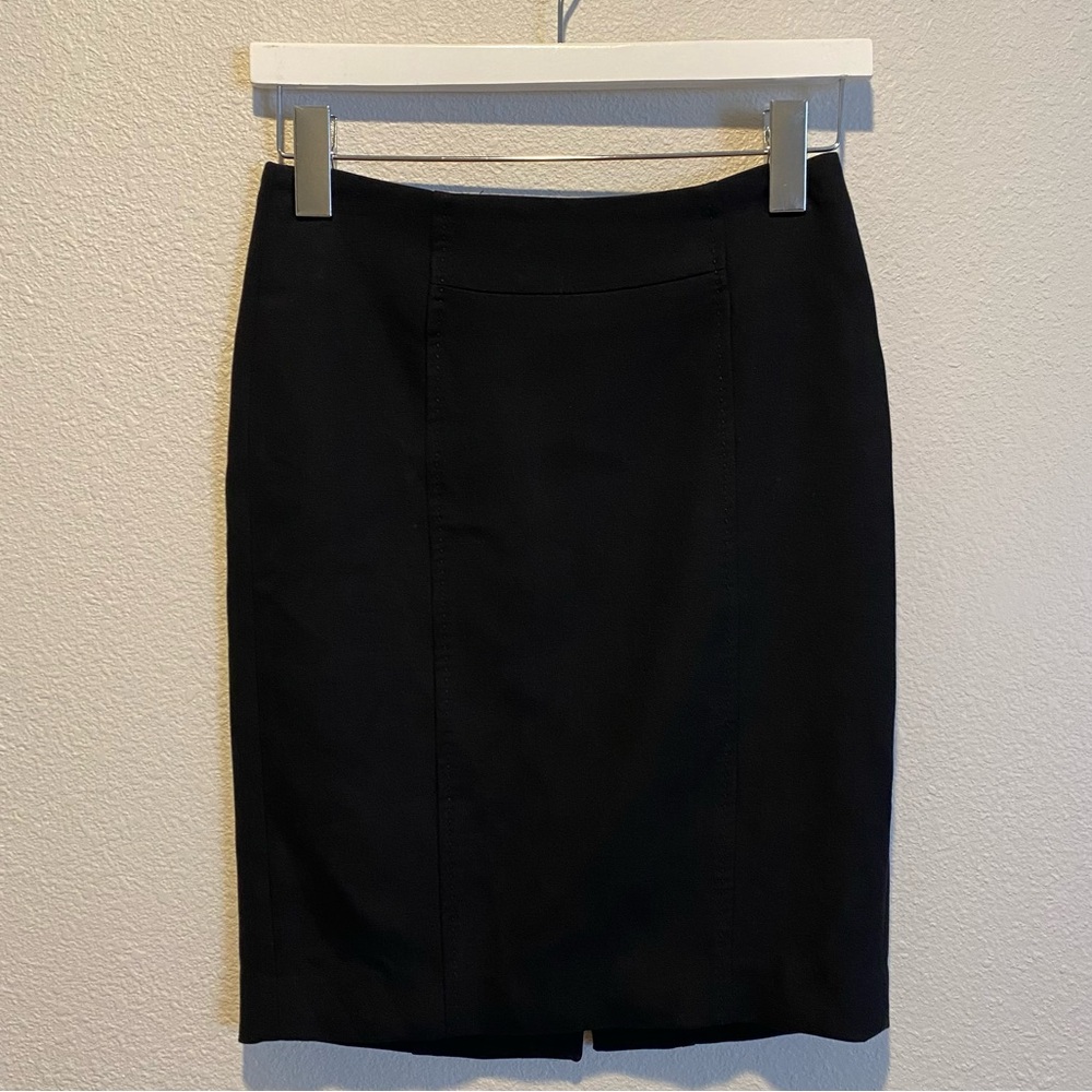 Ann Taylor Loft Pencil skirt‎ black size 00 petite office business